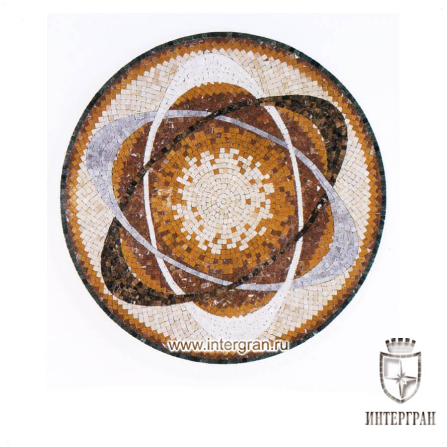 Мозаичное панно RMKR0151 от компании «ИНТЕРГРАН» | Изготовление мозаики из натурального камня