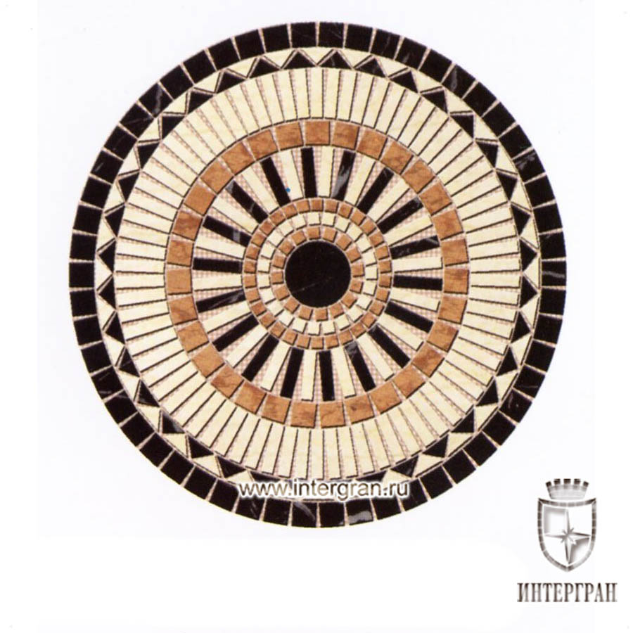 Мозаичное панно RMKR0158 от компании «ИНТЕРГРАН» | Изготовление мозаики из натурального камня